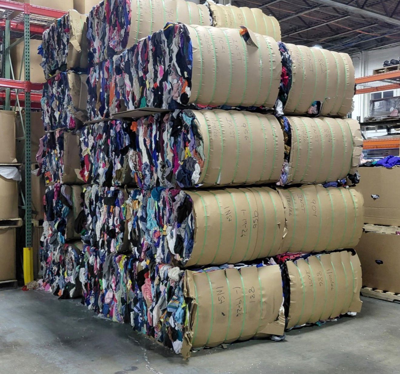 Aman Rags LLC — used clothing bales ready for export